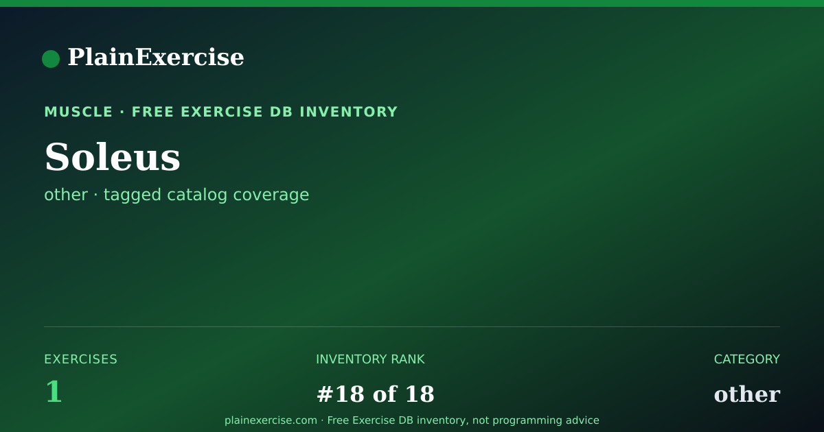 Shareable card for Soleus exercises (1) | PlainExercise